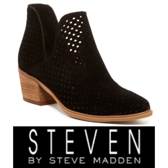 Steve Madden Shoes - Danese Perforated Ankle Boots Steve Madden shoes